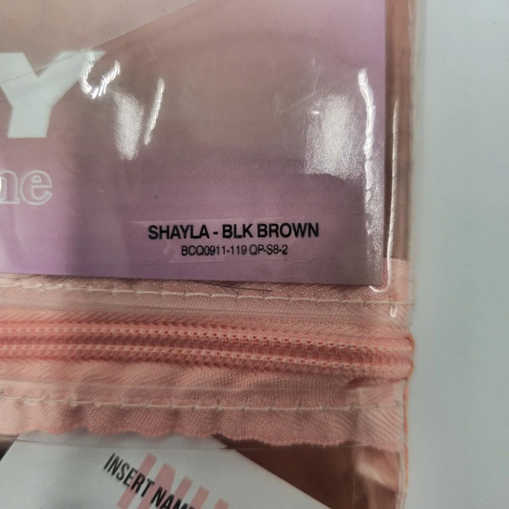 Insert Name Here Hair "Shayla"-Black Brown Hair Real Hair New In Package - Picture 2 of 3